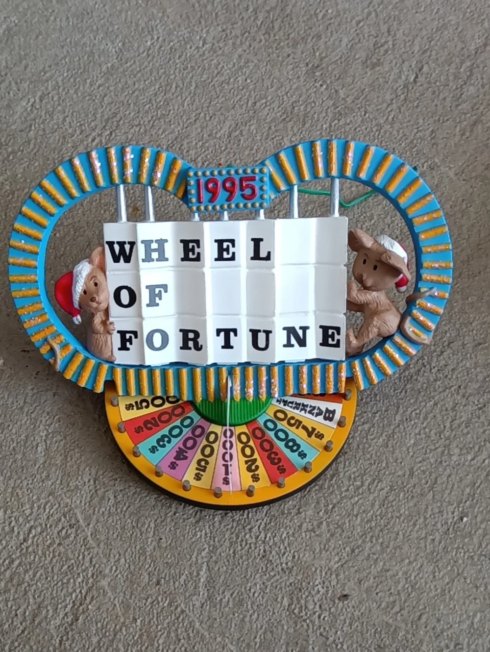 Wheel Of Fortune Vintage Hallmark 1995 Ornament